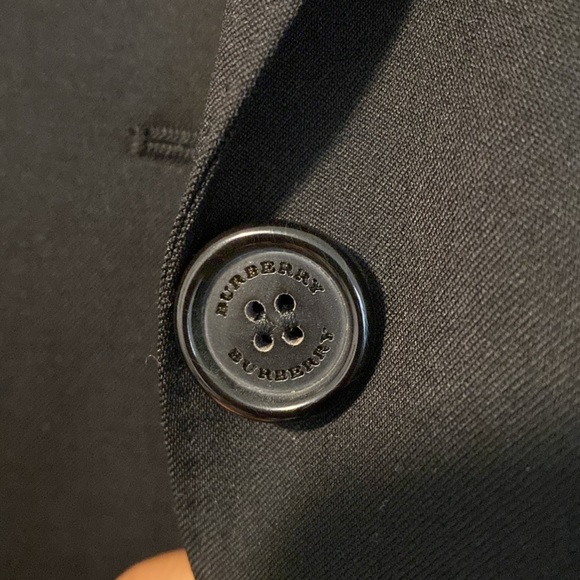 NWT BURBERRY CLASSIC FITTED CHECK LINED 100% WOOL BLAZER BROOCH NOT INCLUDED - Picture 6 of 11